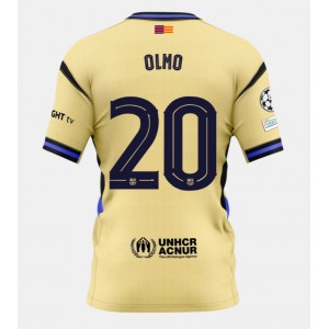 Barcelona Dani Olmo #20 Jalkapallovaatteet Vieraspaita 2025-26 Lyhythihainen